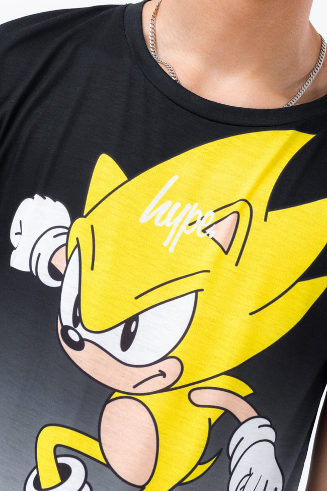 HYPE X SONIC BOYS YELLOW SUPER SONIC MONO FADE T-SHIRT