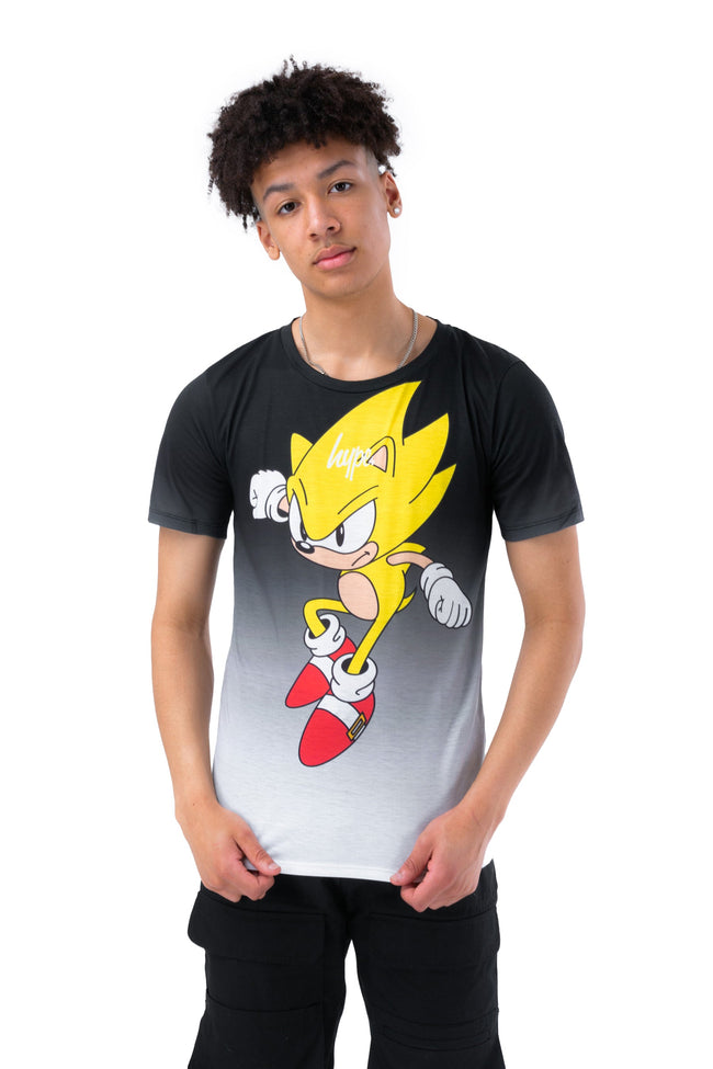 HYPE X SONIC BOYS YELLOW SUPER SONIC MONO FADE T-SHIRT