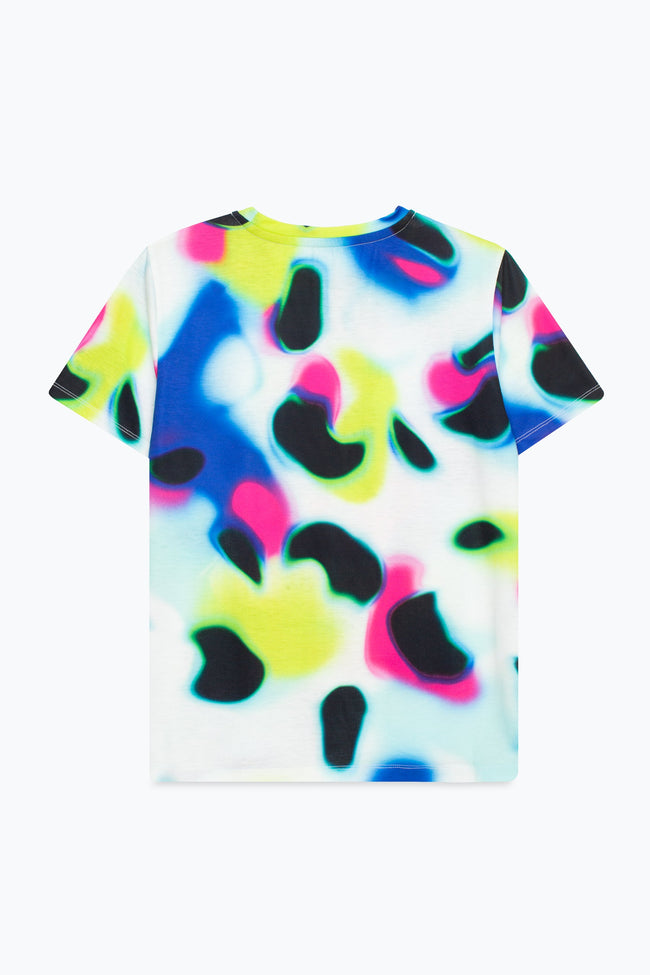 HYPE X SONIC KIDS WHITE GLITCH NEON ROBO SONIC T-SHIRT