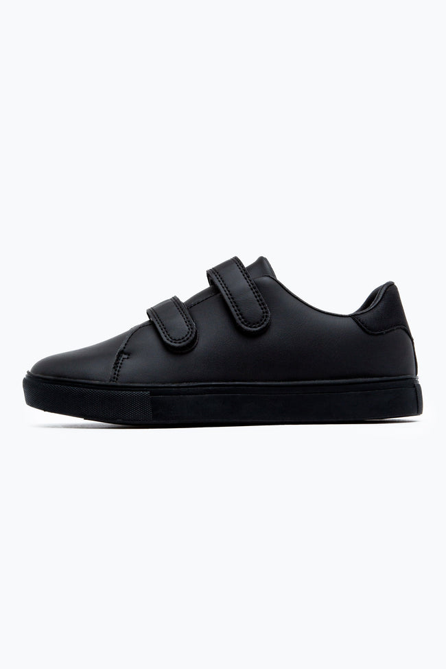 HYPE BLACK VELCRO KIDS TRAINERS