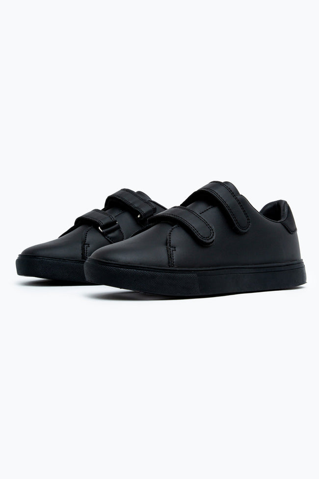 HYPE BLACK VELCRO KIDS TRAINERS