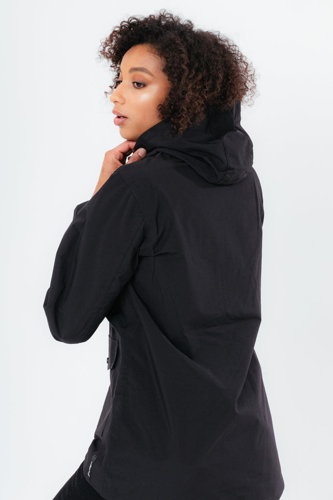 HYPE BLACK WATER RESISTANT WOMEN'S MAC COAT