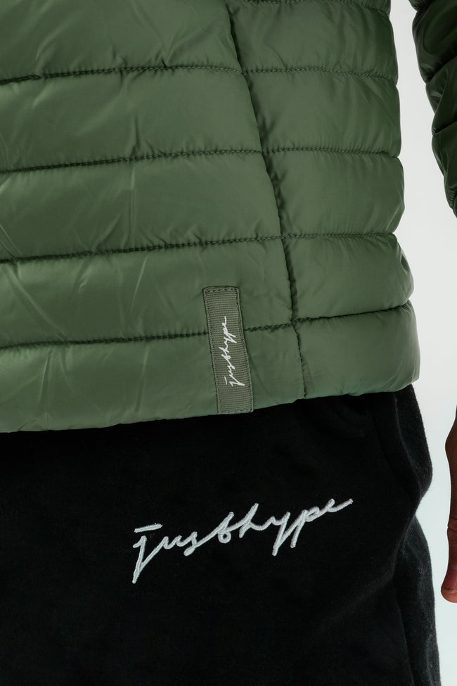 HYPE KHAKI MEN'S PUFFER JACKET