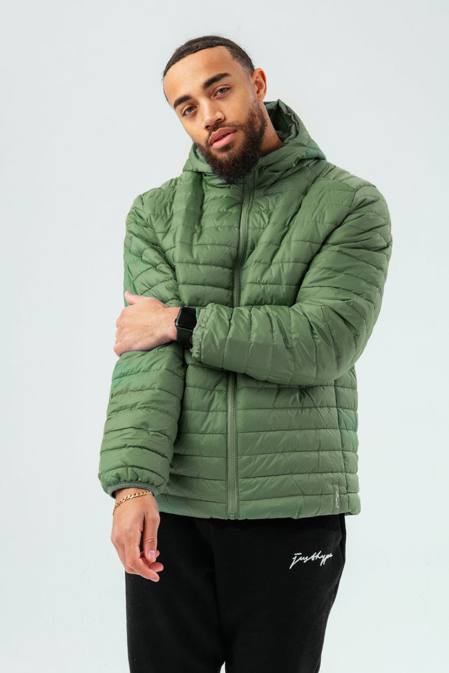 HYPE KHAKI MEN'S PUFFER JACKET