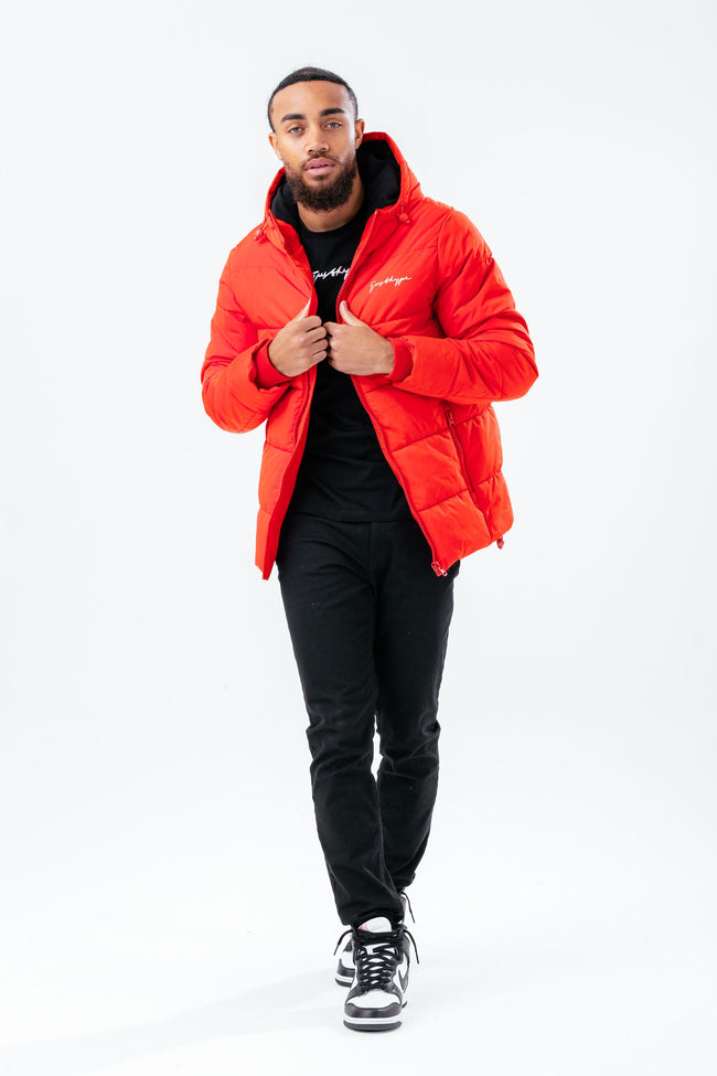 HYPE RED LUXE PADDED MEN'S JACKET