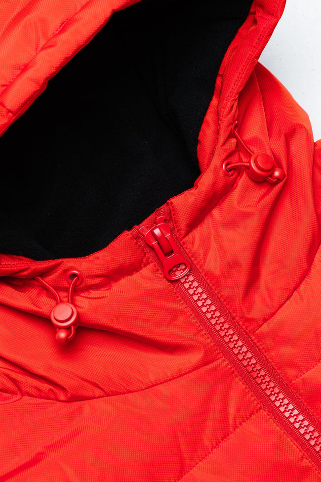 HYPE RED LUXE SHORT LINE MEN'S PARKA JACKET