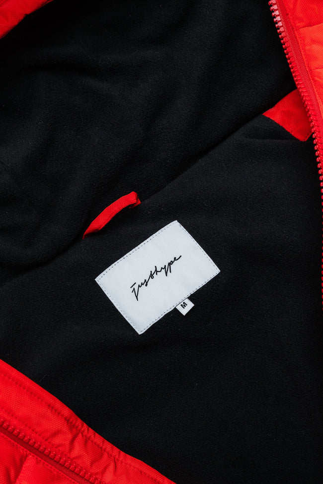 HYPE RED LUXE SHORT LINE MEN'S PARKA JACKET