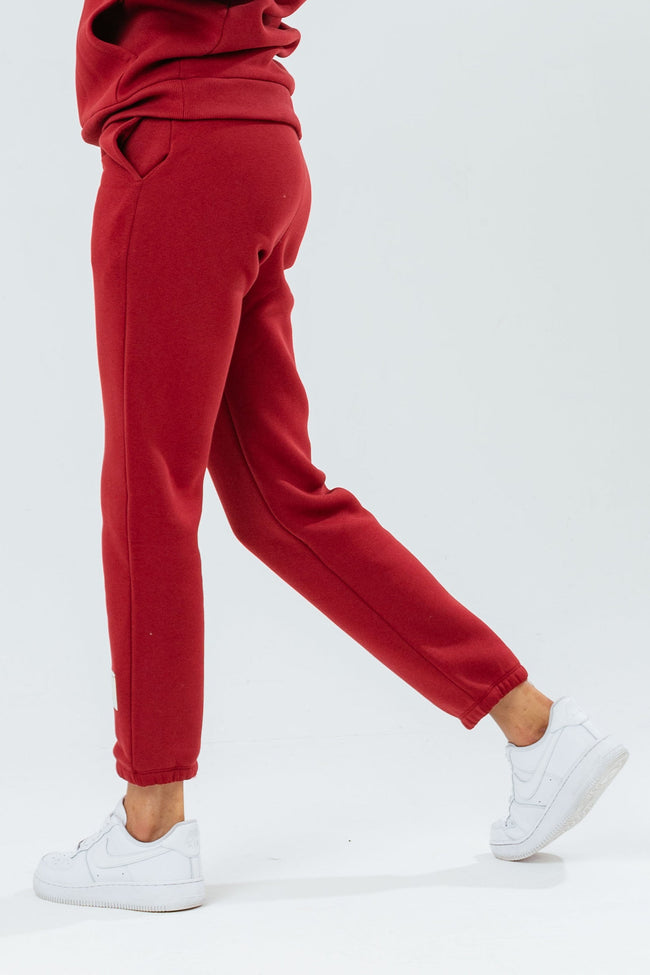 HYPE STAPLE BURGUNDY WOMEN'S JOGGERS