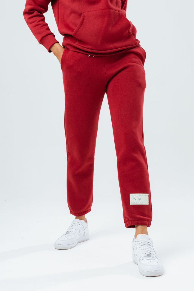 HYPE STAPLE BURGUNDY WOMEN'S JOGGERS