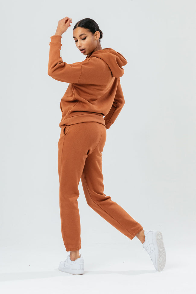 HYPE STAPLE BROWN WOMEN'S JOGGERS