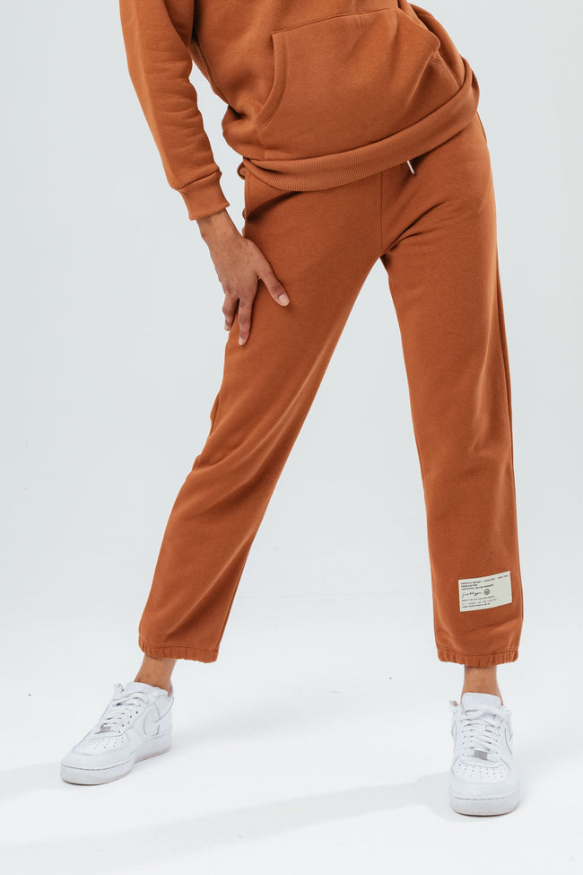 HYPE STAPLE BROWN WOMEN'S JOGGERS