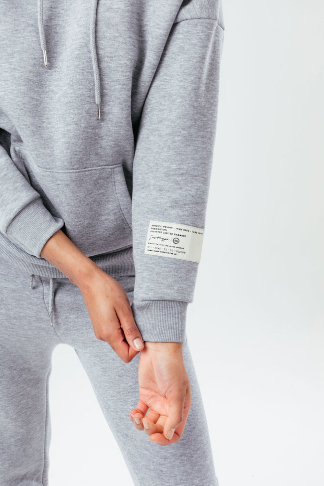 HYPE STAPLE GREY WOMEN'S PULLOVER HOODIE