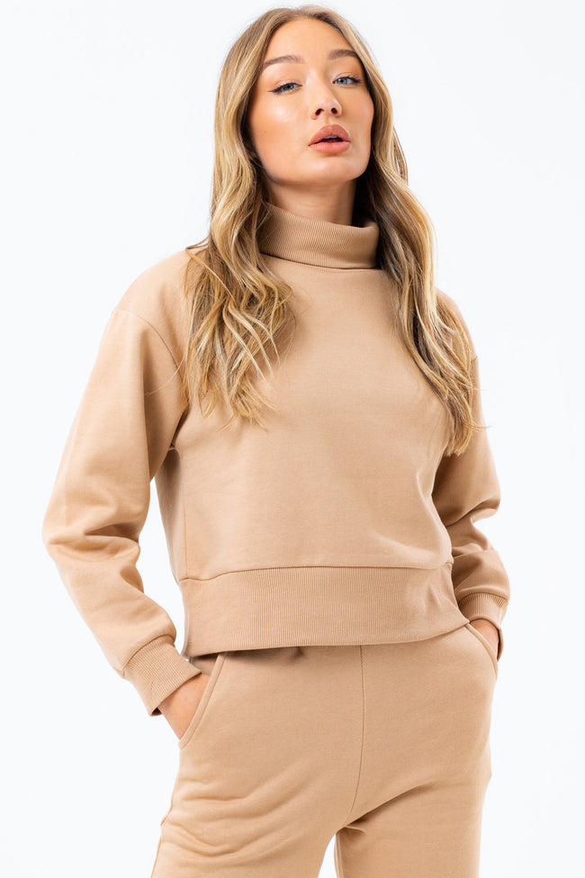 HYPE SAND ROLL NECK WOMEN'S SWEATSHIRT