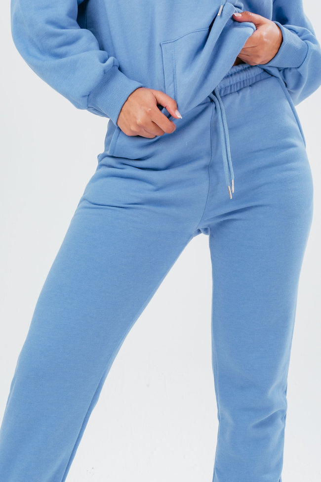 HYPE DUSKY BLUE DRAWCORD WOMEN'S JOGGERS