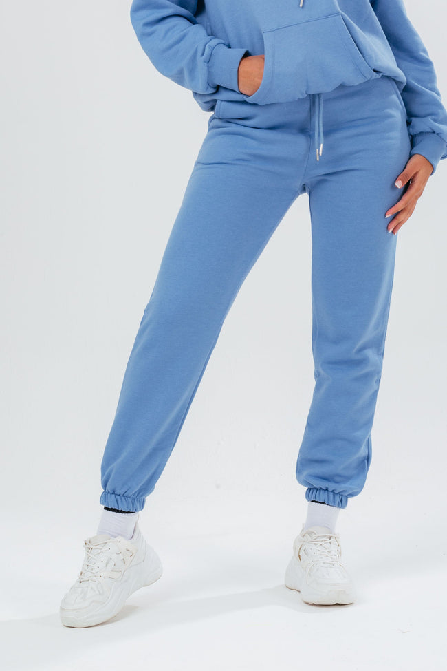 HYPE DUSKY BLUE DRAWCORD WOMEN'S JOGGERS