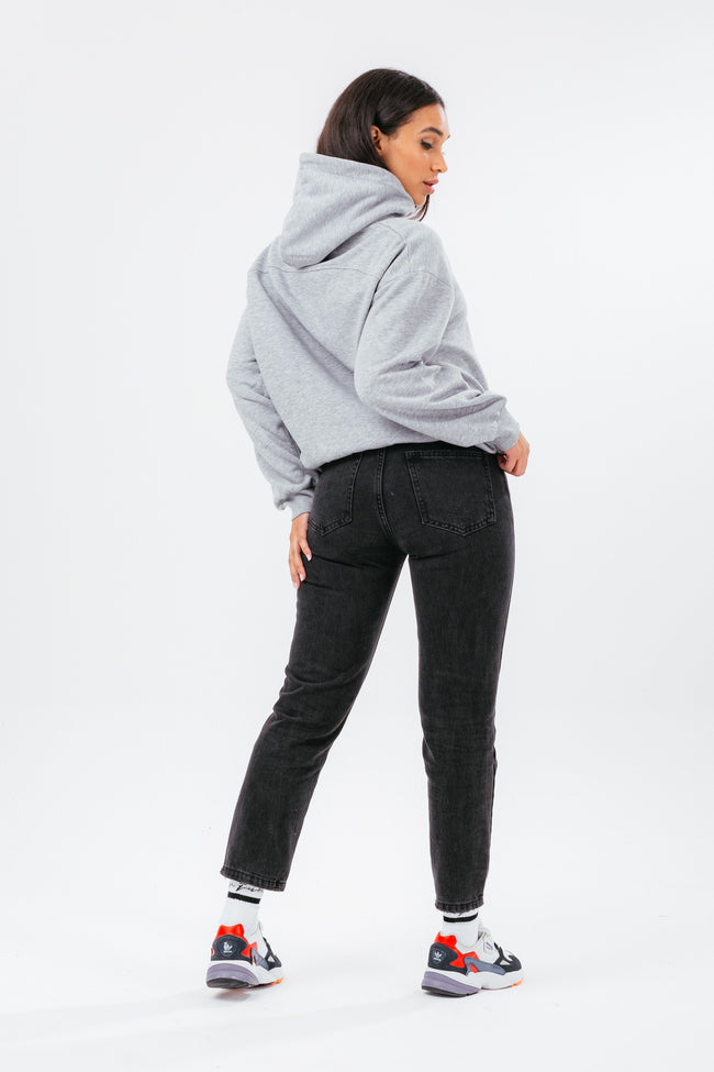 HYPE GREY MARL WOMEN'S PULLOVER HOODIE