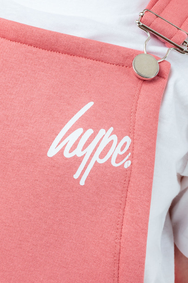 HYPE PINK GIRLS DUNGAREES