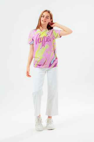 HYPE MULTI MARBLE GIRLS T-SHIRT