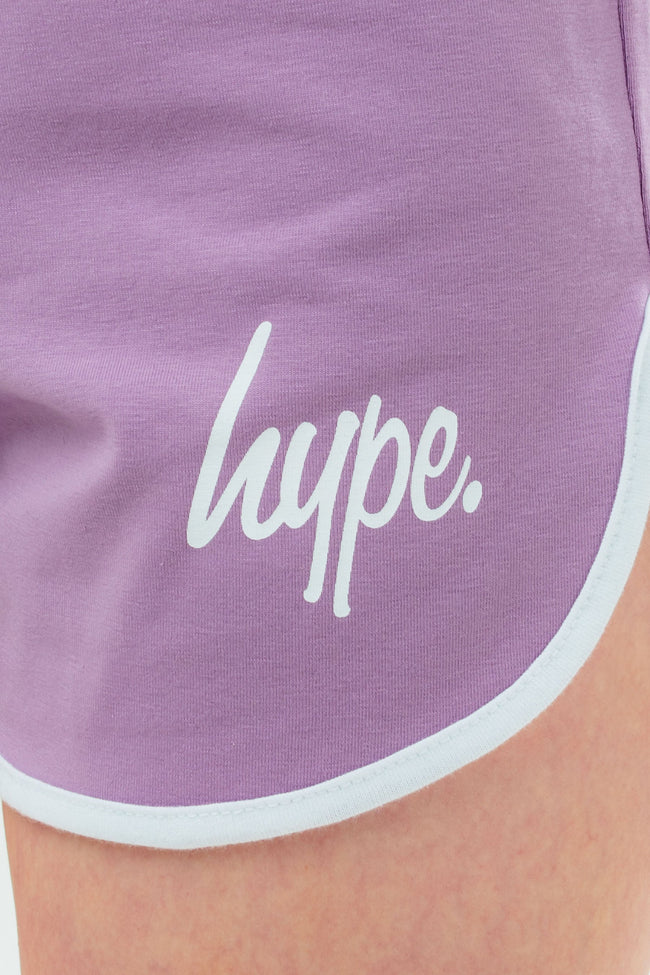 HYPE LILAC GIRLS RUNNER SHORTS