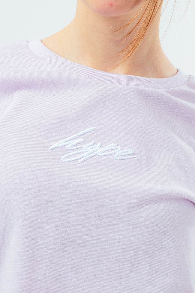 HYPE LILAC RAINBOW SLEEVE GIRLS L/S T-SHIRT