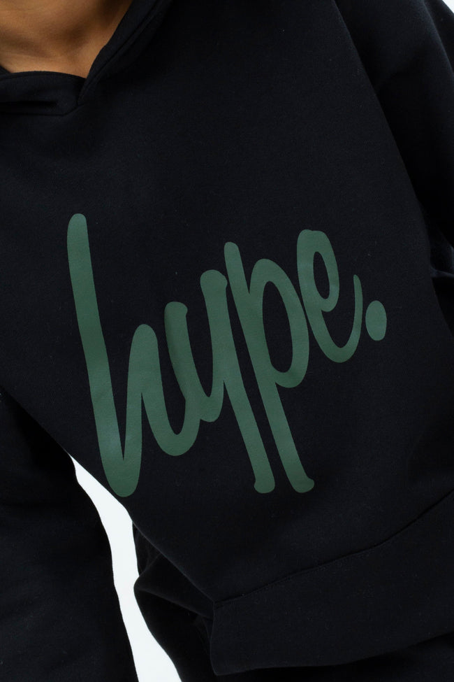 HYPE BOYS KHAKI & BLACK SCRIPT 2 PACK HOODIE