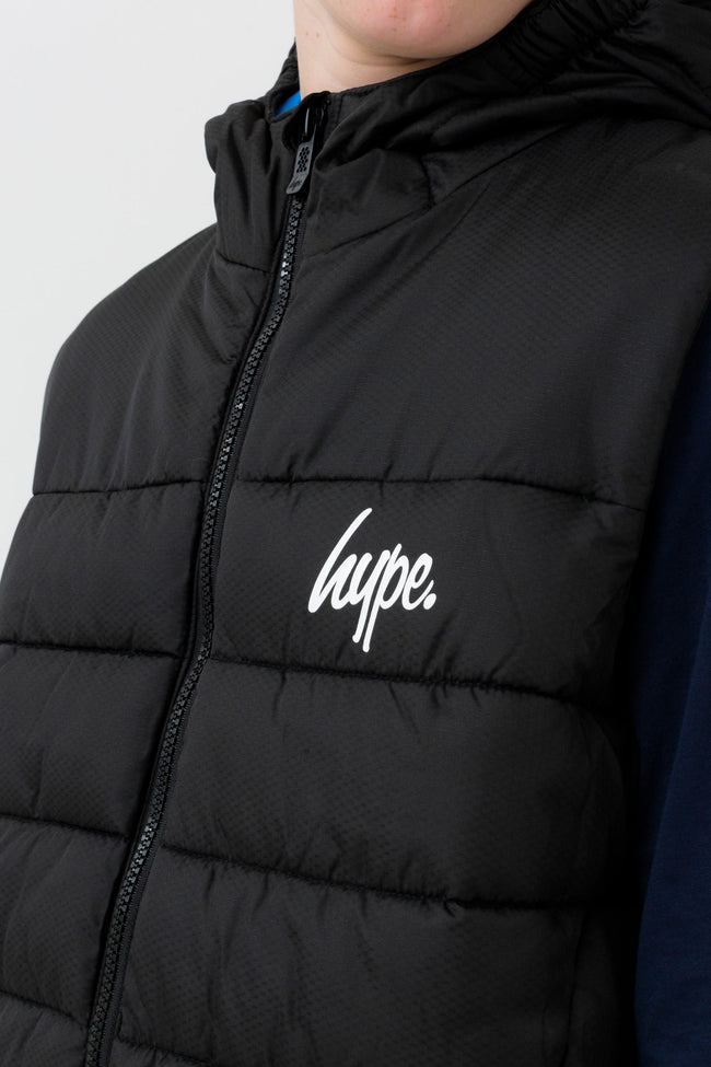 HYPE BLACK BLUE BOYS GILET