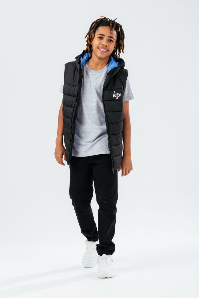 HYPE BLACK BLUE BOYS GILET