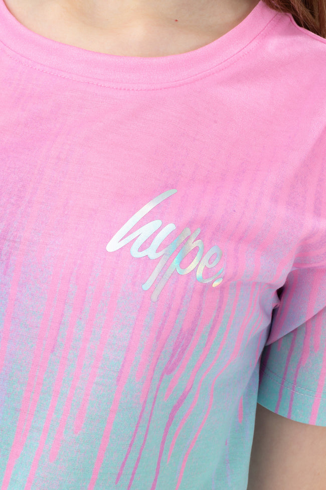 HYPE PASTEL DRIPS GIRLS T-SHIRT