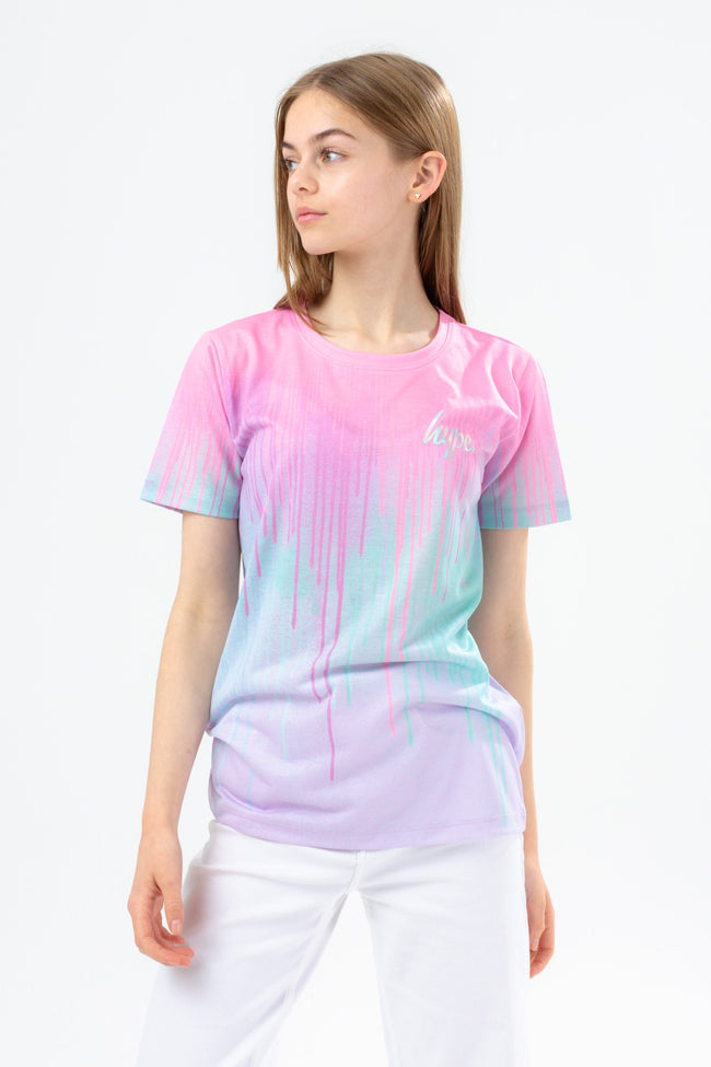 HYPE PASTEL DRIPS GIRLS T-SHIRT