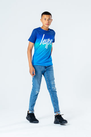 HYPE NAVY SPECKLE FADE BOYS T-SHIRT