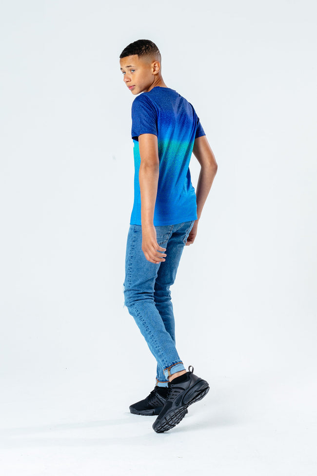 HYPE NAVY SPECKLE FADE BOYS T-SHIRT