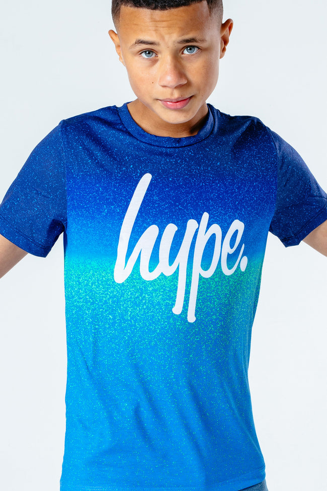 HYPE NAVY SPECKLE FADE BOYS T-SHIRT