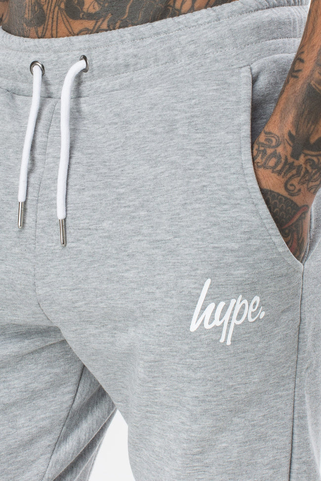 HYPE GREY SCRIPT MEN'S JOGGERS