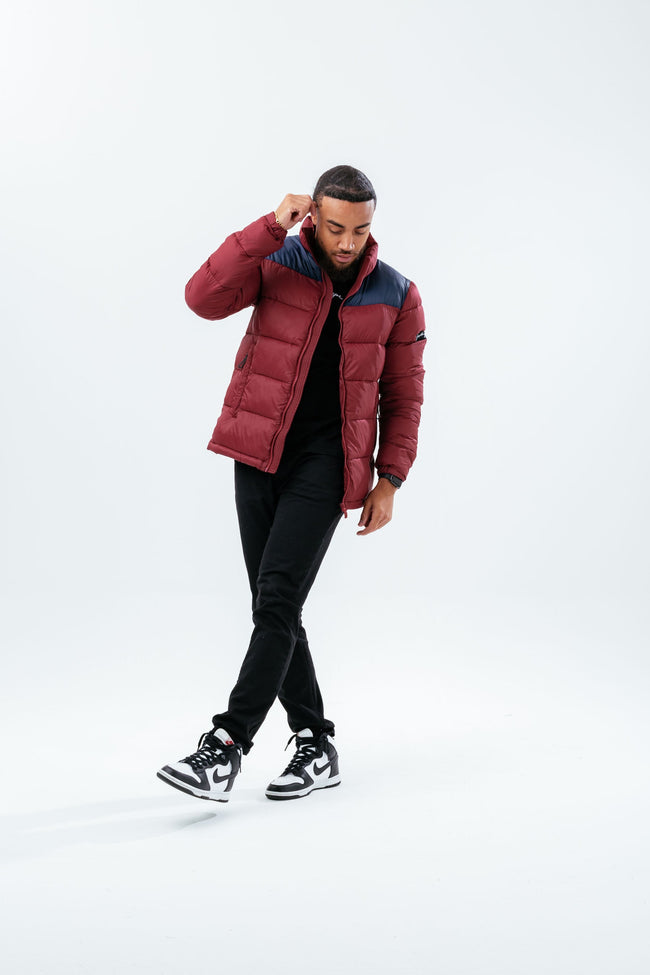 HYPE DEEP FILLED BURGUNDY PUFFER ADULT JACKET