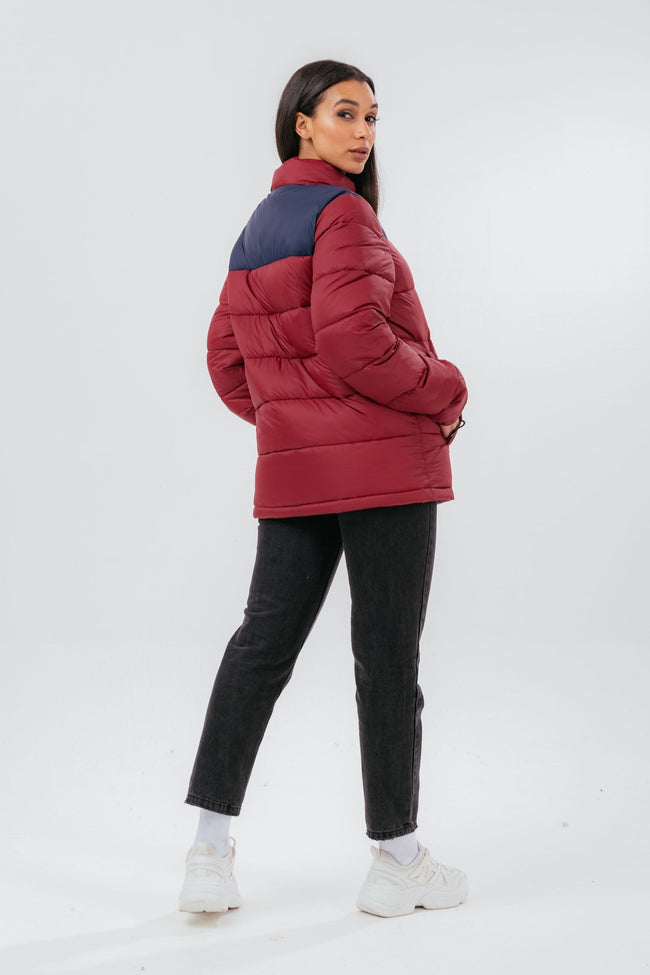 HYPE DEEP FILLED BURGUNDY PUFFER ADULT JACKET