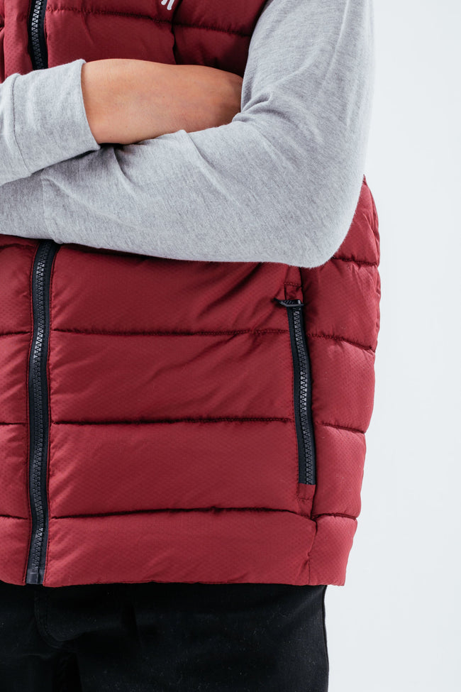 HYPE BURGUNDY NAVY BOYS GILET