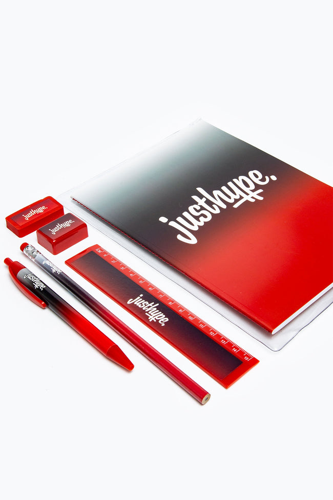 HYPE RED FADE STATIONARY SET