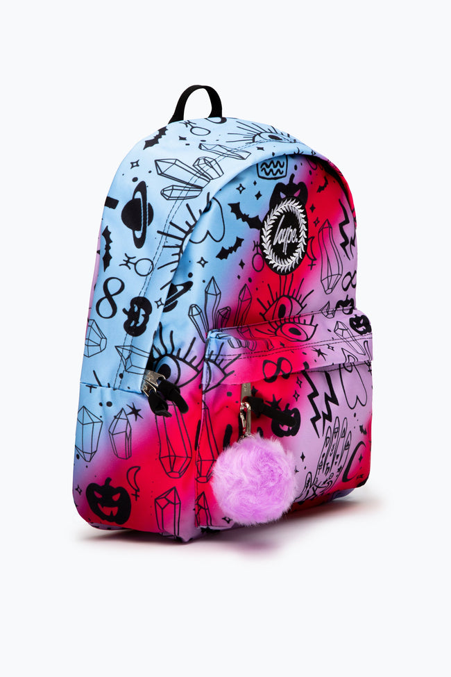 HYPE MULTI FADE MYSTIC DOODLE BACKPACK