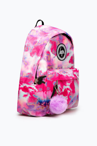 HYPE PSYCHEDELIC PINK MARBLE BACKPACK