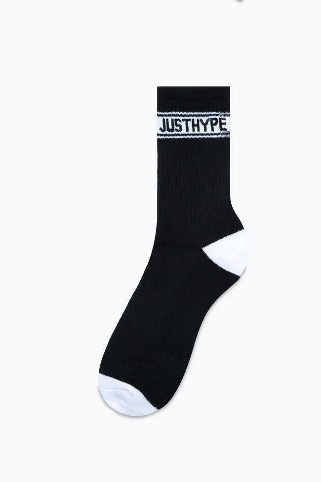 HYPE KIDS BLACK JUST HYPE 3 PACK CREW SOCKS