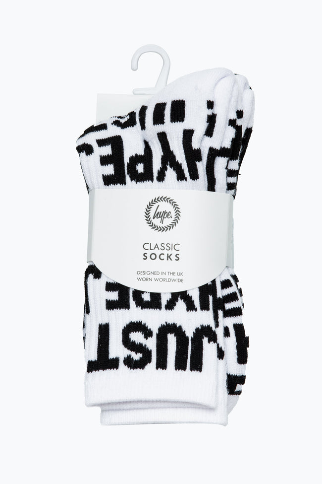 HYPE KIDS BLACK JUST HYPE 3 PACK CREW SOCKS