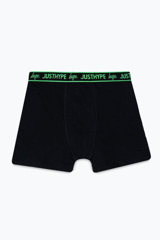 HYPE BOYS BLACK NAVY GREY 3 PACK BOXERS