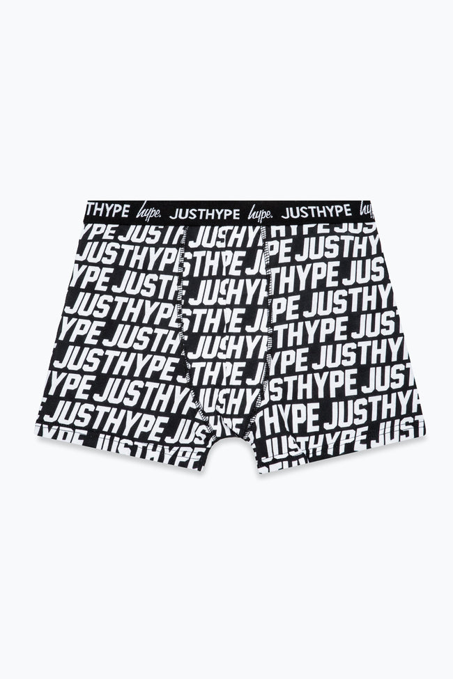 HYPE BOYS BLACK JUST HYPE 3 PACK BOXERS