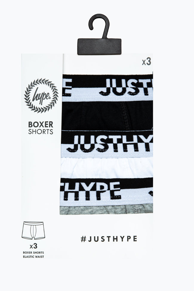 HYPE BOYS MONO 3 PACK BOXERS