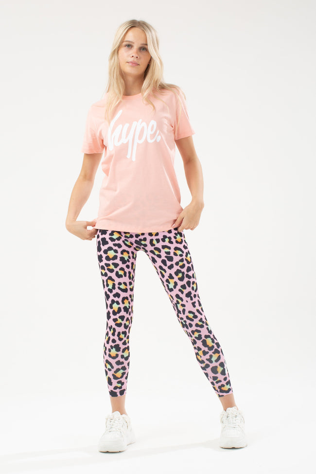 HYPE DISCO LEOPARD KIDS T-SHIRT & LEGGINGS SET