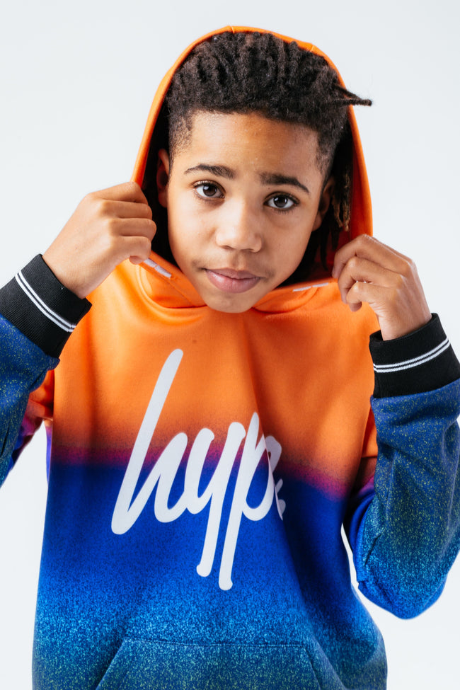 HYPE SUNRISE SPECKLE FADE BOYS PULLOVER HOODIE