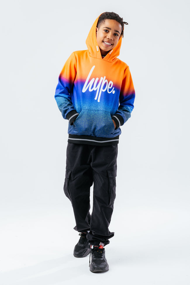 HYPE SUNRISE SPECKLE FADE BOYS PULLOVER HOODIE