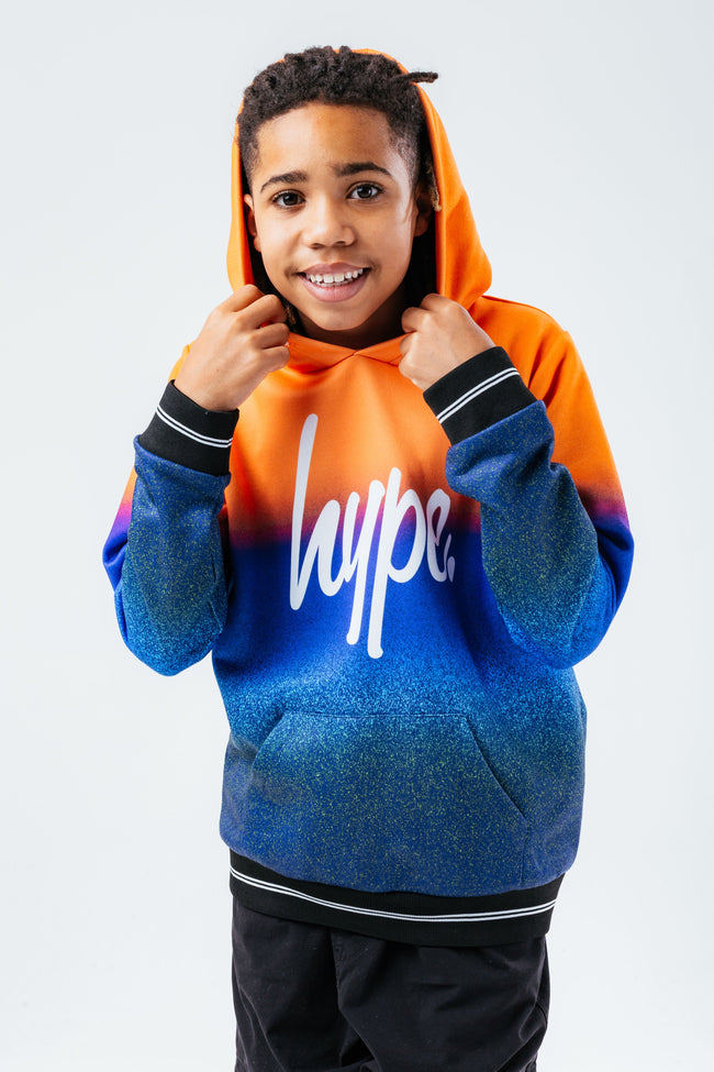 HYPE SUNRISE SPECKLE FADE BOYS PULLOVER HOODIE