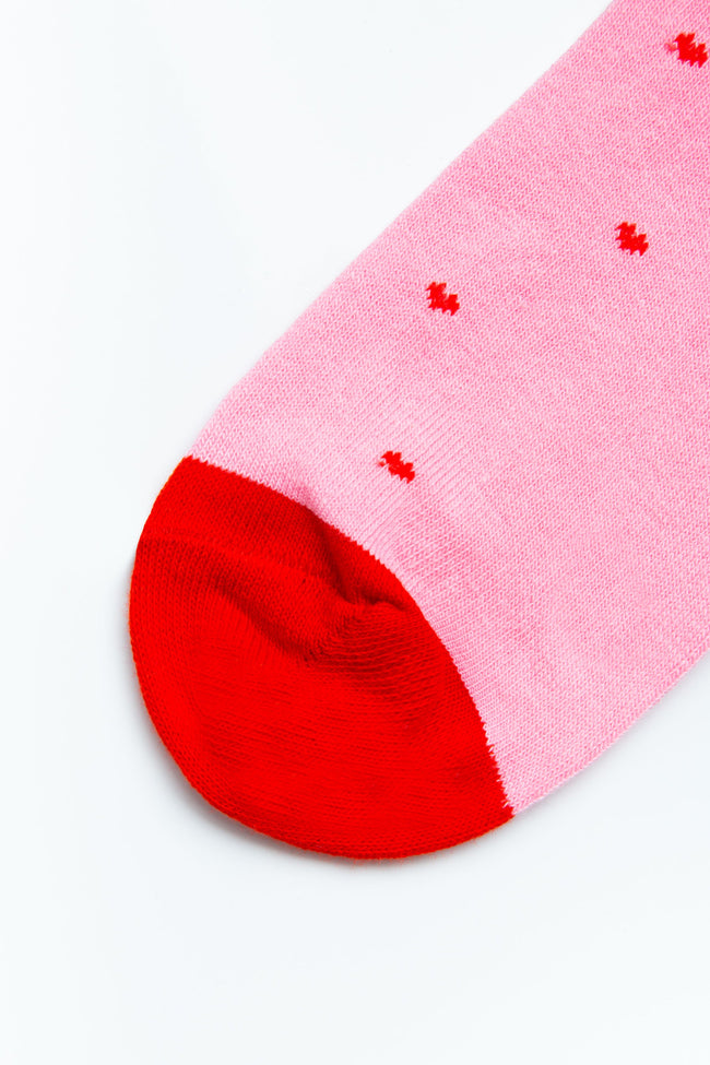 HYPE 3 PACK SOCKS RED SPOT STRIPE PINK SPOT