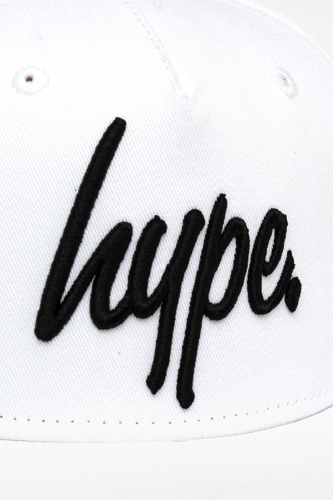 HYPE UNISEX WHITE SCRIPT KIDS SNAPBACK